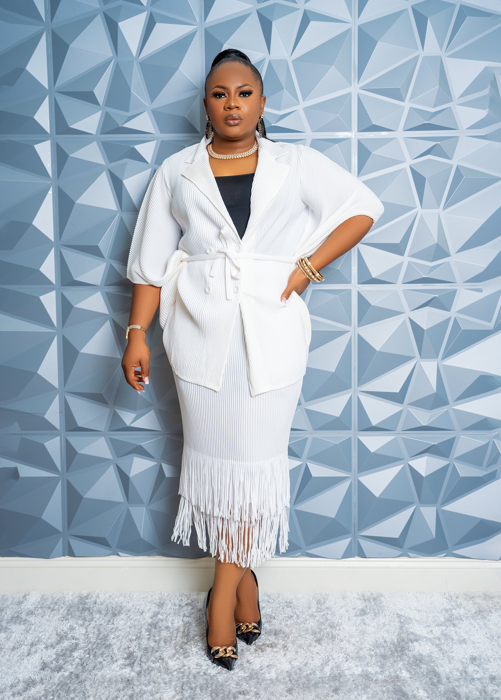 Fringe Luxe Set (WHITE)