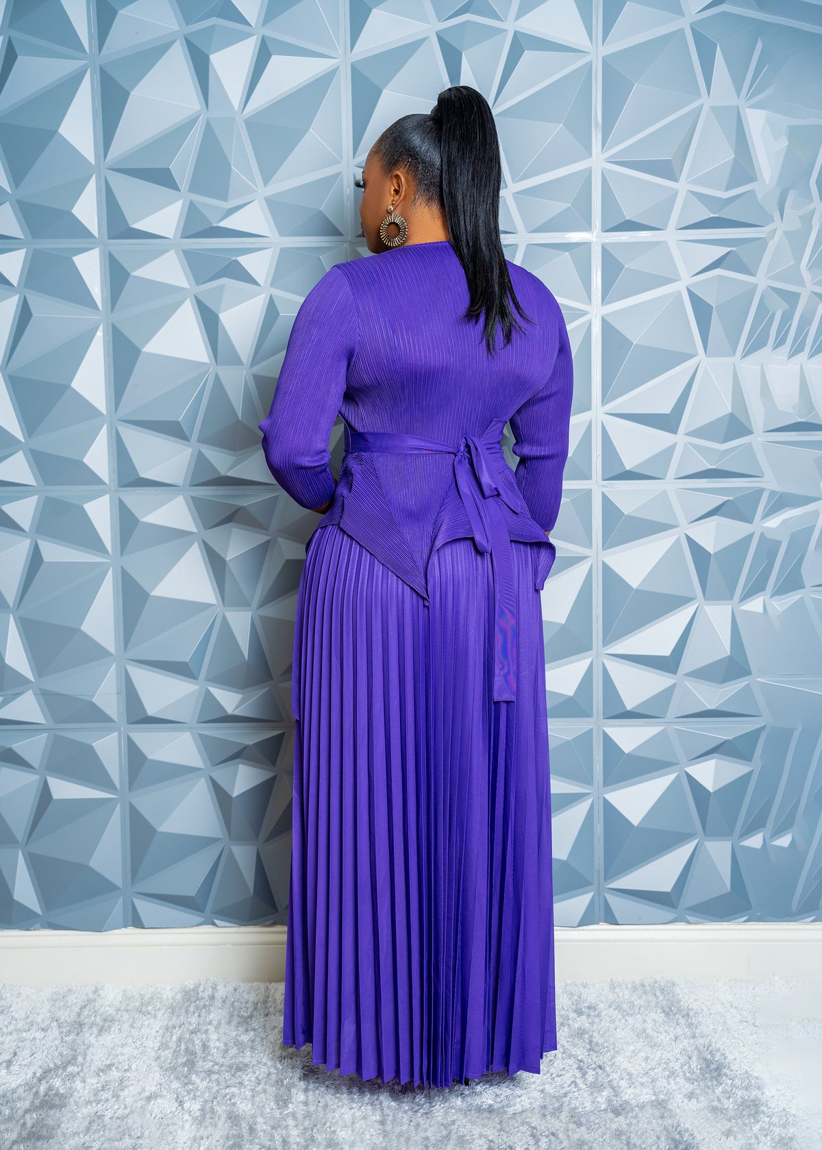 Cascade Skirt Set (Purple)