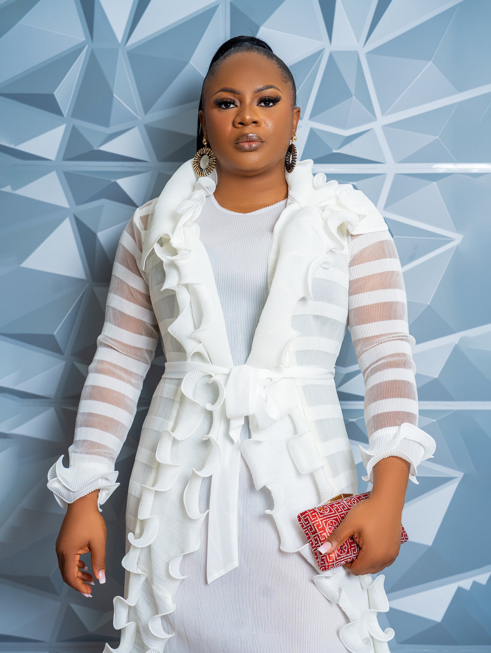 Gilded Wave Dress (WHITE)