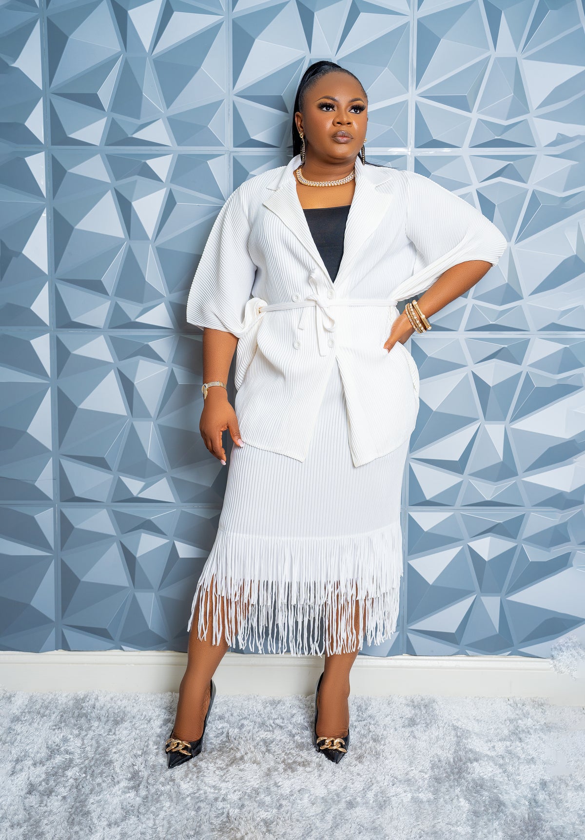 Fringe Luxe Set (WHITE)