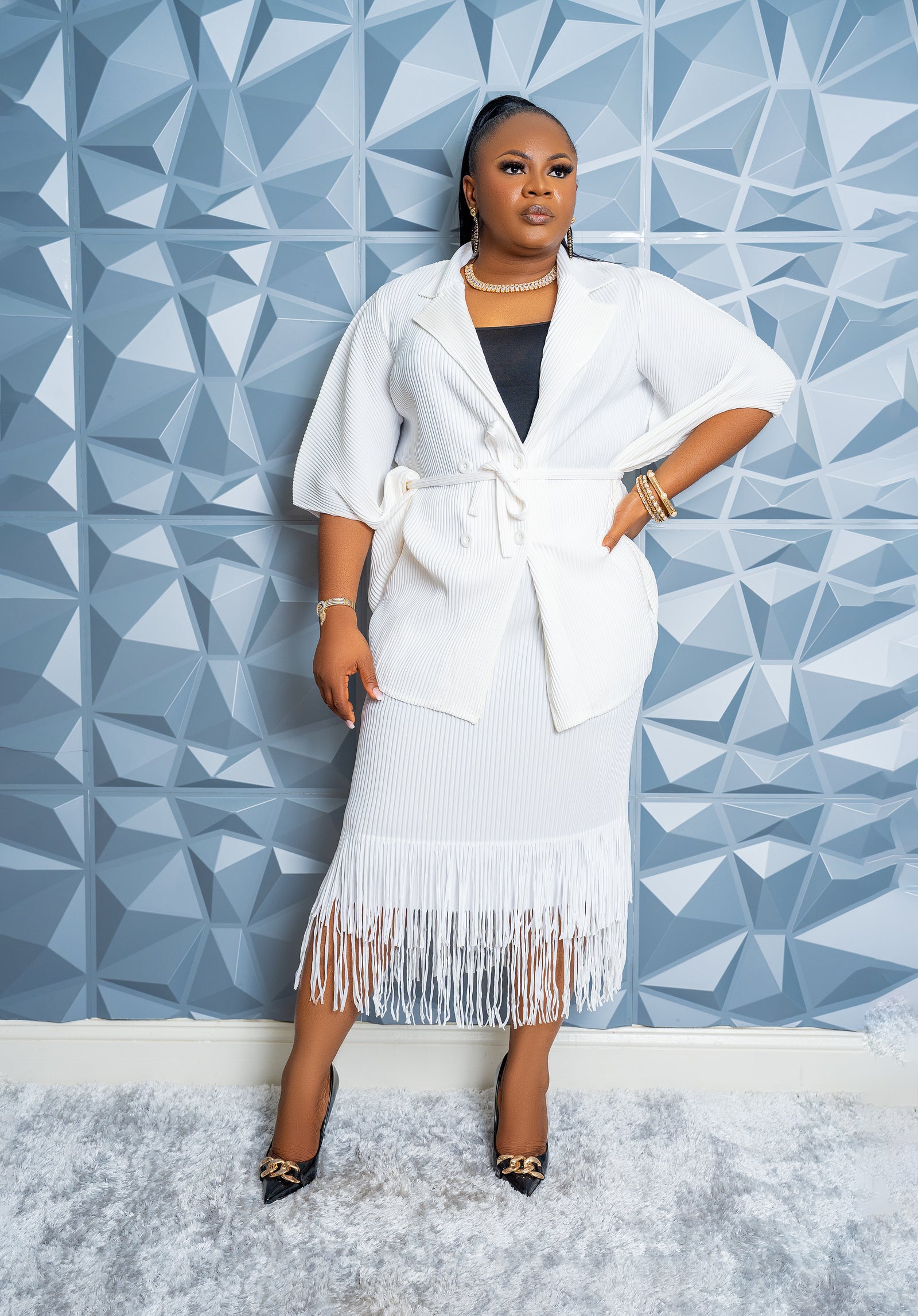 Fringe Luxe Set (WHITE)