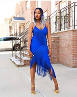 Fun Fringe Bandage Dress