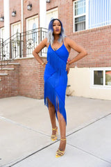 Fun Fringe Bandage Dress