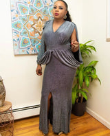 Natalie Maxi Dress(Silver)