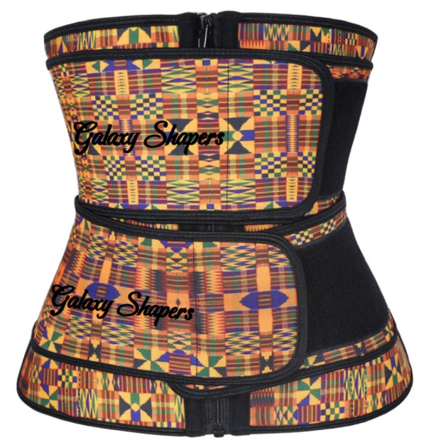 African Waist Double Strap Detachable Waist Trainer